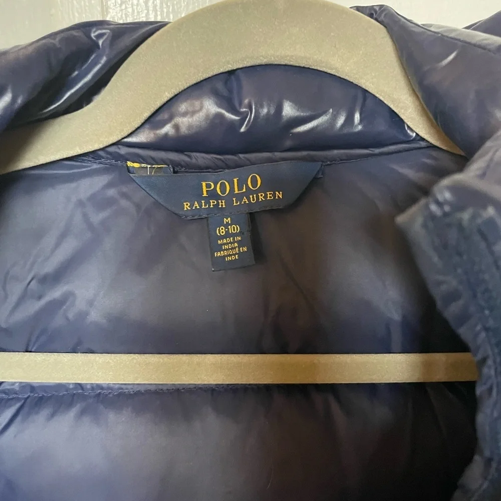 Polo Ralph Lauren insulated puffer jacket girls size M (8/10)